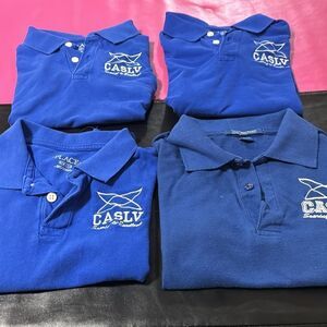 Coral Academy Blue Size Medium 7/8 shirts. Bundle of 4.​
